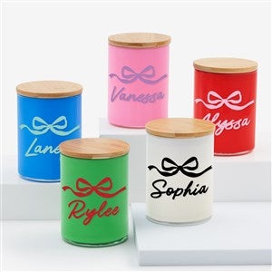 Darling Bow Personalized Color Splash 12oz Candle  - 56554