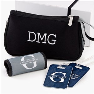 Lavish Last Name Personalized Travel Gift Set For Him  - 56568