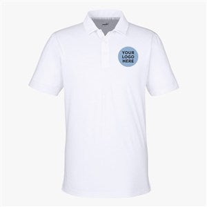Custom Men's Puma Bandon Polo - Bright White - 56658