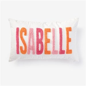 Personalized Punch Needle Gradient Name Pillow  - 56950D