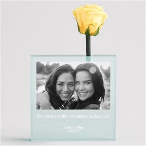 Magnificent Roses® Personalized Bud Vase For Celebration - 56957