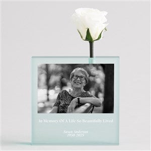 Magnificent Roses® Personalized Bud Vase For Remembrance - 56958