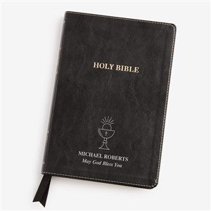 First Communion Personalized Black KJV Bible - 57166