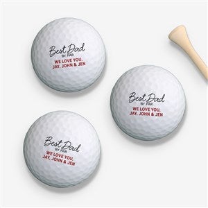 Best Dad By Par Personalized Golf Ball Set - 57379