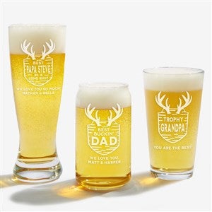 Hunting Trophy Engraved Beer Glass Collection - 57415