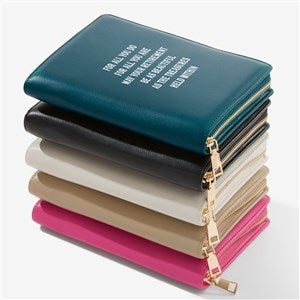 Write You Own Personalized Leatherette Bifold Jewelry Case  - 57467