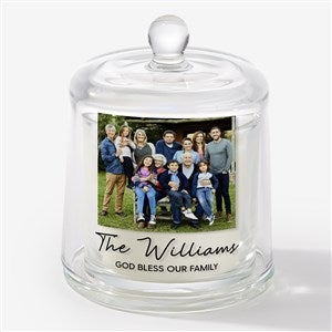 Photo Message Personalized Cloche Candle  - 57468