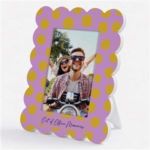 Bold Pattern Personalized Scallop Edge Picture Frames - 57485