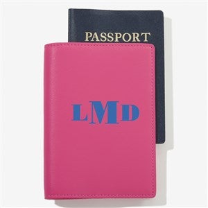 Classic Celebration Personalized Passport Case - Fuchsia - #57617-F