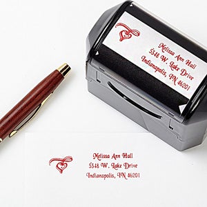 Signature Style Address Rubber Stamper