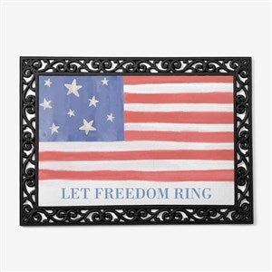Watercolor Freedom Personalized Doormat - 57655