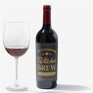 Mystic Coven Personalized Halloween Wine Bottle Label - 57842