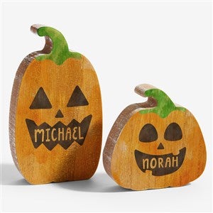 Build Your Own Jack-O-Lantern Personalized Wooden Pumpkin - 57870