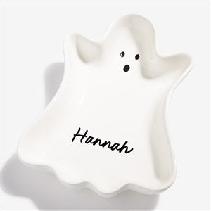 Halloween Personalized Ceramic Ghost Plate - 57889