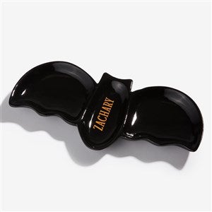 Halloween Personalized Ceramic Bat Plate - 57890