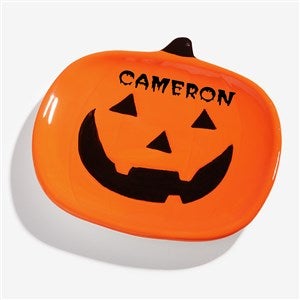 Halloween Personalized Ceramic Jack O' Lantern Plate - 57892