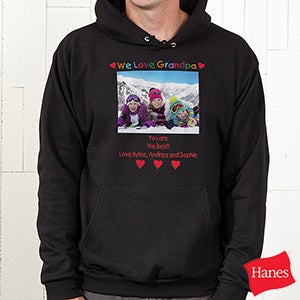 Loving Him Personalized Photo Adult Sweatshirt