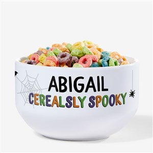 Cerealsly Spooky Personalized 14 oz. Kids Cereal Bowl - 58472