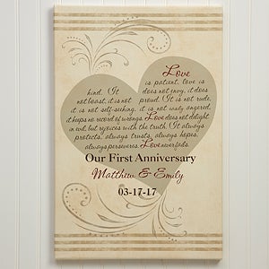 Love Is Patient Canvas Art - 12 x 18
