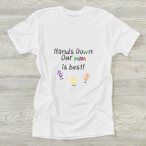 Hands Down Personalized Parent or Grandparent T-Shirt