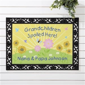 Grandchildren Spoiled Here Personalized Doormat