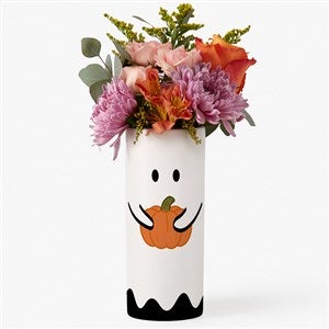 Ghost Holding Pumpkin Flower Vase - 58794