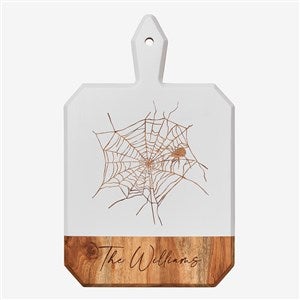Spooky Spider Personalized White Acacia Board - 59075D
