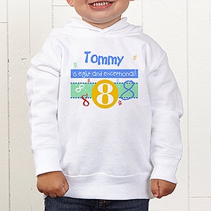 What's Your Number? Personalized Toddler Hooded Sweatshirt