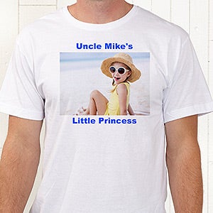 Personalized Photo T-Shirt - Picture This - Adult Large - White