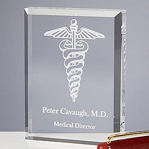 8 Medical Specialties Personalized Paperweight