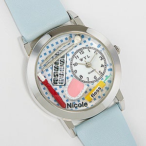 Personalized Dentist Leather Watch