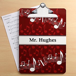 Music Teacher Personalized Clipboard