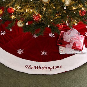 Winter Wonderland Embroidered Tree Skirt