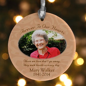 personalized photo memorial christmas ornament personalized memorial christmas ornaments