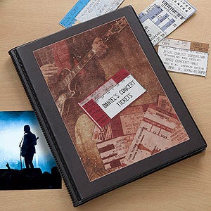 Concert Times Personalized Ticket Album