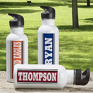 Aluminum Personalized Sports Water Bottle - You Name It