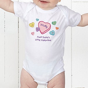 Little Valentine Personalized Baby Bodysuit