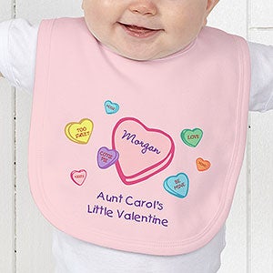 Personalized Valentine's Day Baby Bib