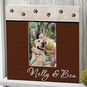 Man's Best Friend Personalized Frame - 4x6 Box Vertical