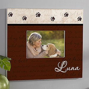 Man's Best Friend Personalized Frame - 5x7 Wall Horizontal