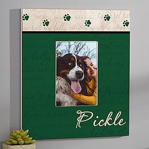 Man's Best Friend Personalized Frame - 5x7 Wall Vertical