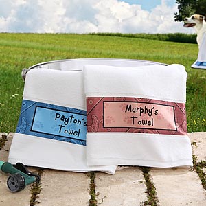 Pampered Pet Personalized Pet Towel