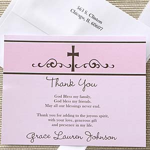 thank religious cards prayer note personalized communion precious gifts pink gift message prayers tags thanks personalizationmall confirmation appreciation tag visit