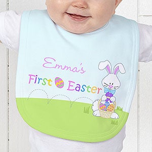 Baby's First Easter Personalized Baby Bib