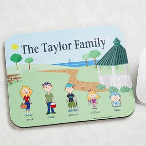 0 Illustrated Cartoon Character Personalized Mouse Pad