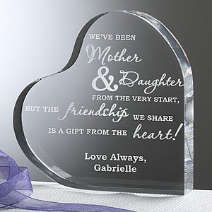 Mother & Daughter Personalized Heart Keepsake - #6710