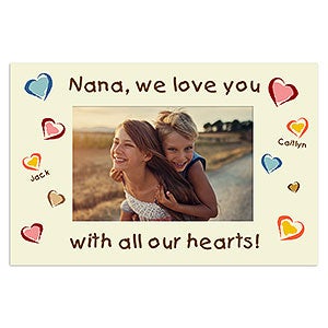 Personalized Magnet Photo Frame - All Our Hearts