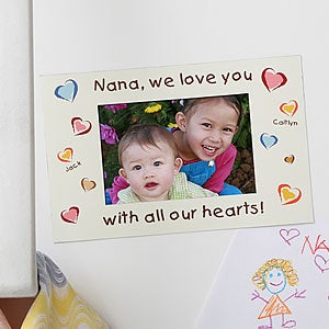 All Our Hearts Personalized Photo Magnet