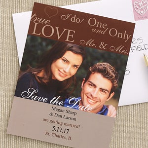 One & Only Save The Date Photo Cards