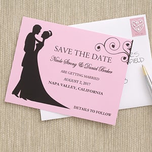 Silhouette Custom Save The Date Cards